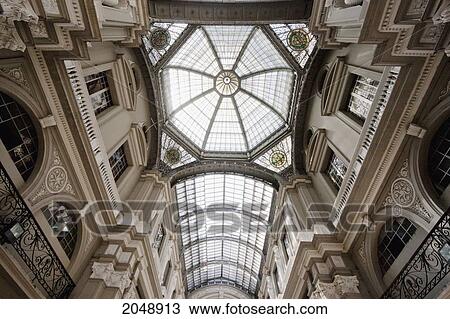 Stock Image - Gallery Inside The City Hall, Guayaquil, Guayas, Ecuador. Fotosearch