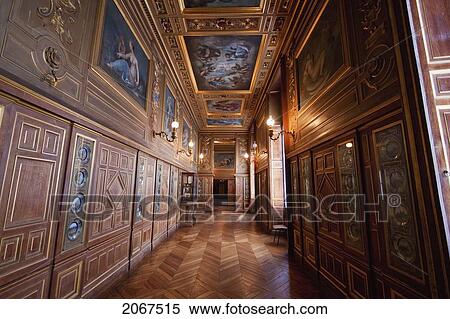 Gallery Of Plates In The Palace Of Fontainebleau, Fontainebleau, Seine-Et-Marne, France View Large Photo Image Stock Photography - Gallery Of Plates In The Palace Of Fontainebleau, Fontainebleau, Seine-Et-Marne, France. Fotosearch