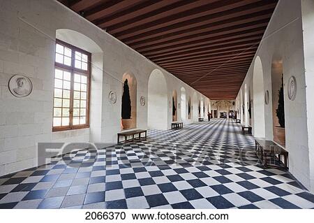 Gallery That Served As A Ballroom In The Chateau De Chenonceau, Chenonceau, Indre-Et-Loire, France View Large Photo Image Stock Image - Gallery That Served As A Ballroom In The Chateau De Chenonceau, Chenonceau, Indre-Et-Loire, France. Fotosearch