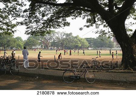 Game of Cricket; Fort Kochi, Kerala, India View Large Photo Image Stock Photo - Game of Cricket; Fort Kochi, Kerala, India. Fotosearch