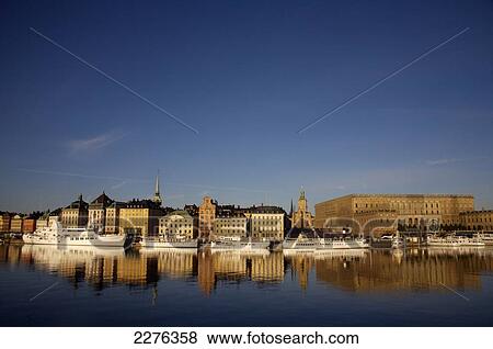 Stock Photo - Gamla Stan (Old Town); Stockholm, Sweden. Fotosearch