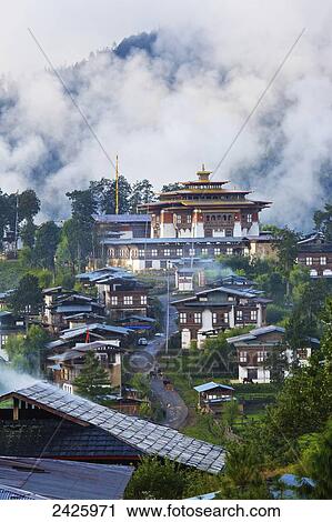 Gangteng monastery; Phobjika Valley, Bhutan View Large Photo Image Stock Image - Gangteng monastery; Phobjika Valley, Bhutan. Fotosearch