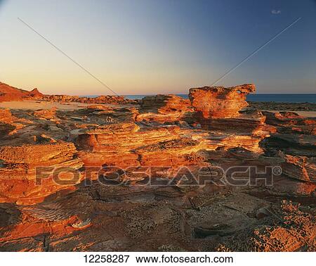 Gantheaume Point at sunset; Broome, Kimberley, Western Australia, Australia View Large Photo Image Stock Photo - Gantheaume Point at sunset; Broome, Kimberley, Western Australia, Australia. Fotosearch