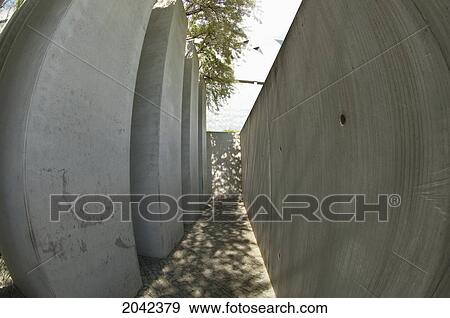 Stock Photo - Garden Of Exile, Jewish Museum, Berlin, Germany. Fotosearch