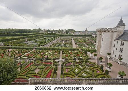 Garden Of Love Of The Chateau De Villandry, Villandry, Indre-Et-Loire, France View Large Photo Image Stock Image - Garden Of Love Of The Chateau De Villandry, Villandry, Indre-Et-Loire, France. Fotosearch