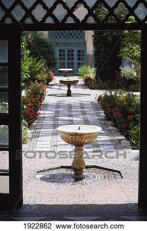 Gardens Of Bahia Palace View Large Photo Image Stock Image - Gardens Of Bahia Palace. Fotosearch
