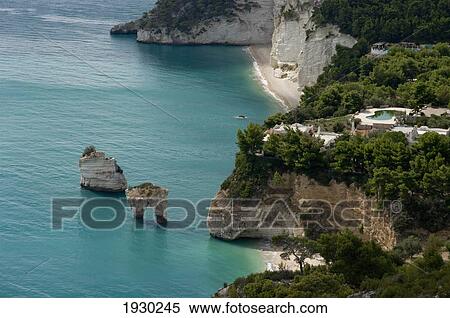 Stock Photography - Gargano Coast, Adriatic, Puglia, Italy. Fotosearch