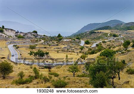 Stock Photo - Gargano Road, Puglia, Italy. Fotosearch