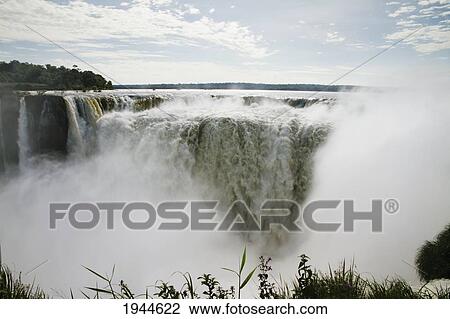 Stock Image - Garganta del Diablo (Devil's Throat), Iguazu Falls, Misiones, Argentina. Fotosearch