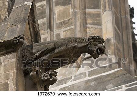 Gargoyle Gutter Spout Of St. Vitus Cathedral, Prague, Czech Republic View Large Photo Image Stock Image - Gargoyle Gutter Spout Of St. Vitus Cathedral, Prague, Czech Republic. Fotosearch