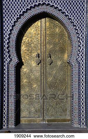 Picture - Gate Of Royal Palace, Fes, Morocco. Fotosearch