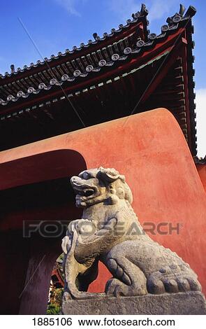 Stock Photograph - Gate Of Sofukuji Temple, Close Up. Fotosearch