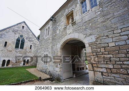 Gate Of The Cistercian Abbey Of Fontenay, Cote-D'or, France View Large Photo Image Stock Image - Gate Of The Cistercian Abbey Of Fontenay, Cote-D'or, France. Fotosearch