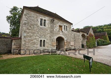 Gate Of The Cistercian Abbey Of Fontenay, Cote-D'or, France View Large Photo Image Stock Image - Gate Of The Cistercian Abbey Of Fontenay, Cote-D'or, France. Fotosearch