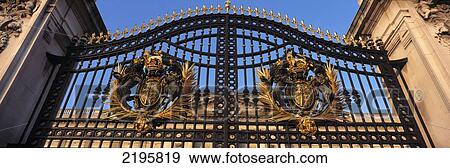 Stock Photo - Gates Of Buckingham Palace, London, England.. Fotosearch