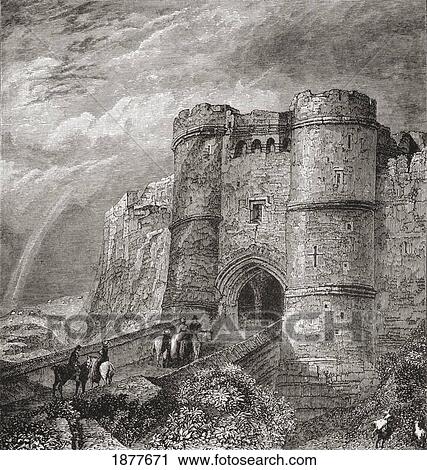 Gateway Of Carisbrook Castle, Isle Of White, England. From The Book Short History Of The English People By J. R. Green Published London 1893. View Large Photo Image Stock Image - Gateway Of Carisbrook Castle, Isle Of White, England. From The Book Short History Of The English People By J. R. Green Published London 1893.. Fotosearch