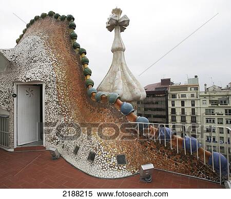 GAUDI'S CASA BATLO BARCELONA SPAIN View Large Photo Image Stock Photography - GAUDI'S CASA BATLO BARCELONA SPAIN. Fotosearch
