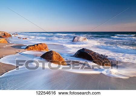 Gay Head Public Beach at sunset; Martha's Vineyard, Massachusetts, United States of America View Large Photo Image Stock Photograph - Gay Head Public Beach at sunset; Martha's Vineyard, Massachusetts, United States of America. Fotosearch