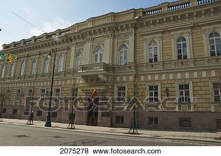 Stock Photo - Gedimino Prospekt, Vilnius, Lithuania. Fotosearch