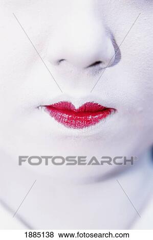 Geisha, Close Up View Large Photo Image Stock Photo - Geisha, Close Up. Fotosearch
