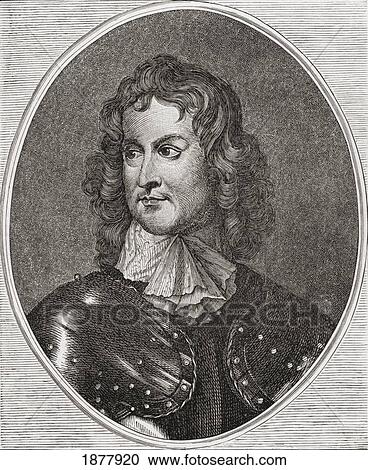 Stock Image - General John Lambert, 1619 To 1684. English Politician And Parliamentary General In The English Civil War. From The Book Short History Of The English People By J. R. Green Published London 1893.. Fotosearch