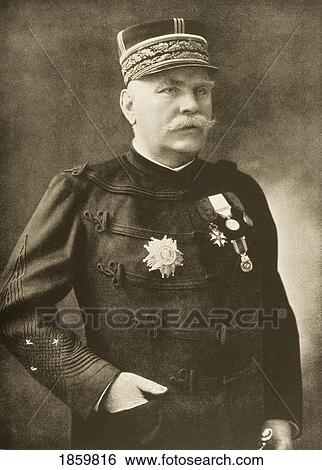 Stock Photograph - General Joseph Jacques Cesaire Joffre (1852-1931) Chief Of Staff French Army First World War From Photograph By Henri Manuel. Fotosearch
