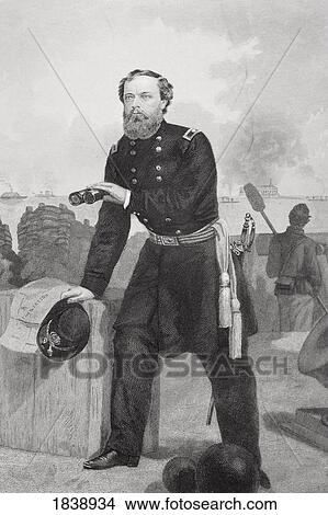 General Q. A. Gillmore 1825 1888. Union General In American Civil War. From Painting By Alonso Chappel View Large Photo Image Picture - General Q. A. Gillmore 1825 1888. Union General In American Civil War. From Painting By Alonso Chappel. Fotosearch