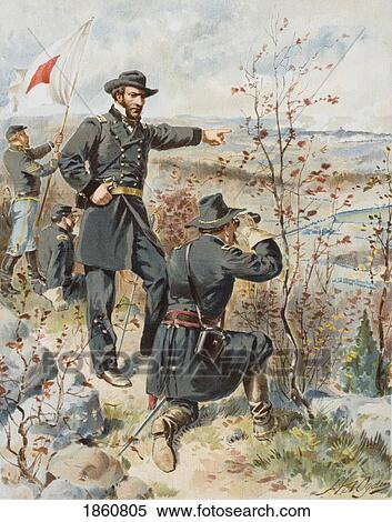 General Sherman At Kenesaw Mountain During The Battle Of Allatoona Pass October 4 1864. Artist H. A. Ogden View Large Photo Image Stock Photography - General Sherman At Kenesaw Mountain During The Battle Of Allatoona Pass October 4 1864. Artist H. A. Ogden. Fotosearch
