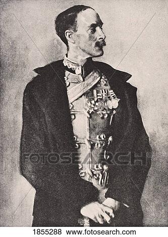 Stock Photo - General Sir Ian Standish Monteith Hamilton 1851 To 1947 British General After A Painting By John Sargent From The War Illustrated Album Deluxe Published London 1916. Fotosearch