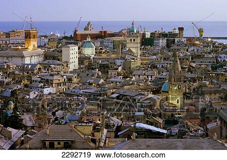 Stock Photo - Genoa Port, Liguria, Italy. Fotosearch