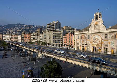 Stock Photo - Genoa Port, Liguria, Italy. Fotosearch