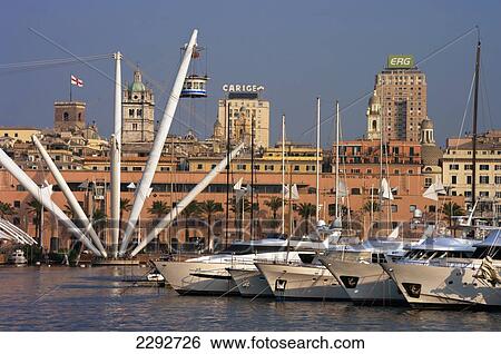 Stock Photograph - Genoa Port, Liguria, Italy. Fotosearch