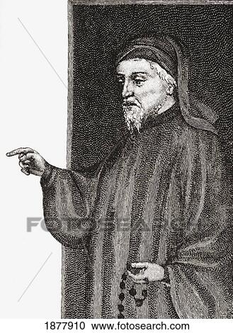 Geoffrey Chaucer C. 1343 To 1400. English Author, Poet, Philosopher, Bureaucrat, Courtier And Diplomat. From The Book Short History Of The English People By J. R. Green, Published London 1893 View Large Photo Image Stock Image - Geoffrey Chaucer C. 1343 To 1400. English Author, Poet, Philosopher, Bureaucrat, Courtier And Diplomat. From The Book Short History Of The English People By J. R. Green, Published London 1893. Fotosearch