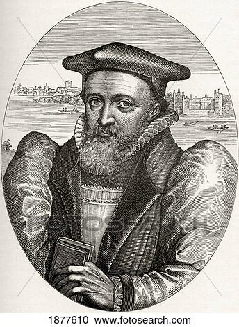 Stock Image - George Abbot, 1562 To1633. English Divine And Archbishop Of Canterbury. From The Book Short History Of The English People By J. R. Green Published London 1893.. Fotosearch