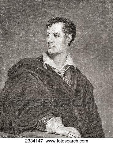 Stock Photo - George Gordon Byron, 6Th Baron Byron, Later George Gordon Noel, 1788 ÃƒÂ¢Ã¢â‚¬Å¡Ã‚Â¬. Fotosearch