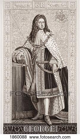 Stock Photo - George I, Georg Ludwig, 1660-1727. King And Elector Of Hanover, 1698-1727 And King Of Great Britain And Ireland, 1714-1727.. Fotosearch