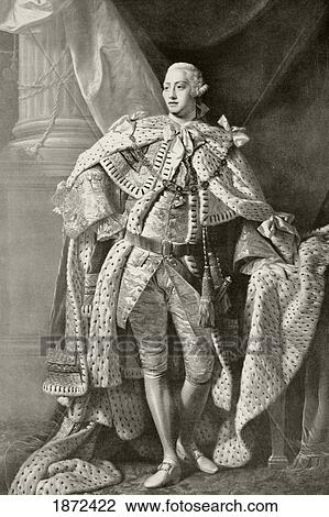 Stock Image - George Iii 1738 To 1820. George William Frederick, King Of Great Britain And Ireland And King Of Hanover 1815 To 1820. From The Book Buckingham Palace, It's Furniture, Decoration And History By H. Clifford Smith, Published 1931.. Fotosearch