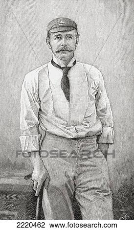 Stock Image - George Robert Canning Harris, 4Th Baron Harris, Aged 38, 1851- 1932. British Politician, Cricketer And Cricket Administrator. From The Strand Magazine Published 1894.. Fotosearch