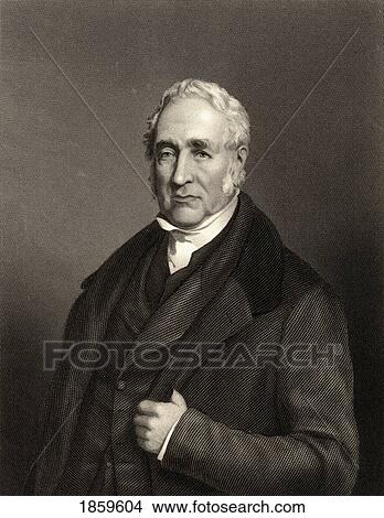 George Stephenson, 1781-1848. British Inventor And Engineer. 19Th Century Print Engraved By E. Stodart. View Large Photo Image Picture - George Stephenson, 1781-1848. British Inventor And Engineer. 19Th Century Print Engraved By E. Stodart.. Fotosearch