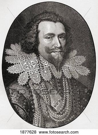 Stock Photo - George Villiers, 1St Duke Of Buckingham, 1592 To 1628. English Courtier, Politician And Favourite Of King James I Of England. From The Book Short History Of The English People By J. R. Green Published London 1893.. Fotosearch