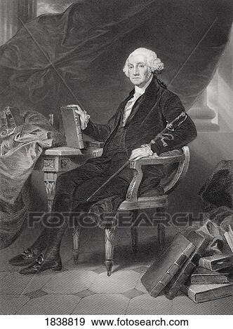 Stock Photo - George Washington 1732-1799. Commander Of American Revolutionary Forces And First President Of The United States Of America. Father Of His Country. From Painting By Alonzo Chappel. Fotosearch