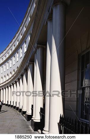 Georgian Buildings In Park Crescent View Large Photo Image Stock Image - Georgian Buildings In Park Crescent. Fotosearch