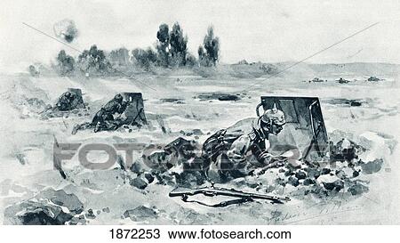 German Soldiers Using Trench Shields To Protect Them From Enemy Fire During The First World War. From The Illustrated War News Published 1915 View Large Photo Image Stock Image - German Soldiers Using Trench Shields To Protect Them From Enemy Fire During The First World War. From The Illustrated War News Published 1915. Fotosearch