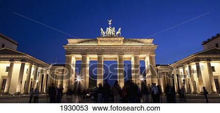 Germany, Brandenburg Gate at night; Berlin View Large Photo Image Stock Image - Germany, Brandenburg Gate at night; Berlin. Fotosearch