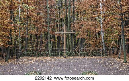 Germany, Buchenwald, Buchenwald Concentration Camp, Wooden cross at memorial site View Large Photo Image Stock Image - Germany, Buchenwald, Buchenwald Concentration Camp, Wooden cross at memorial site. Fotosearch