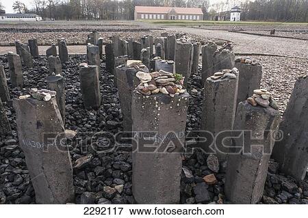Stock Photo - Germany, Buchenwald, Buchenwald Concentration Camp, Memorial to murdered Sinti and Romany Gypsies. Fotosearch