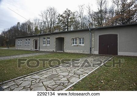Picture - Germany, Buchenwald, Fragments of Buchenwald Concentration, Camp headquarters. Fotosearch