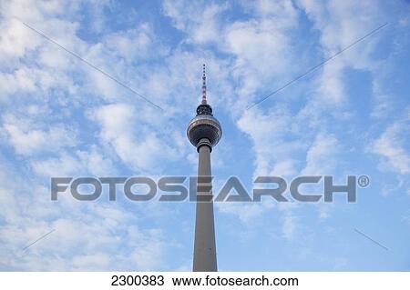 Germany, Fernsehturm TV tower; Berlin View Large Photo Image Stock Image - Germany, Fernsehturm TV tower; Berlin. Fotosearch