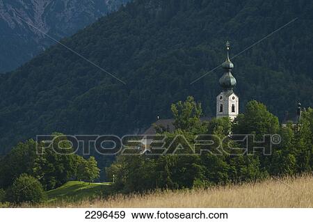 Germany, Ruhpolding church; Bavaria View Large Photo Image Stock Photo - Germany, Ruhpolding church; Bavaria. Fotosearch