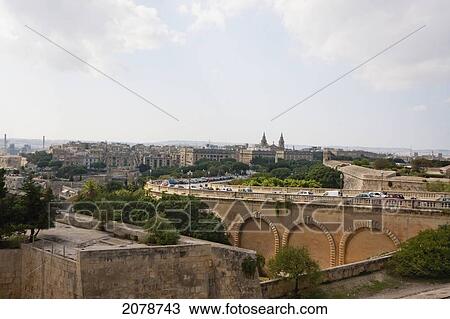 Stock Image - Gerolamo Cassar Avenue, Valletta, Malta. Fotosearch